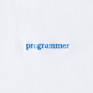 ‘programmer’ Tee - Blue