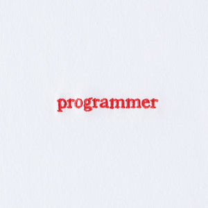 ‘programmer’ Tee - Red