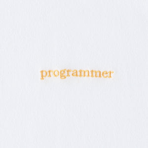 ‘programmer’ Tee - Yellow